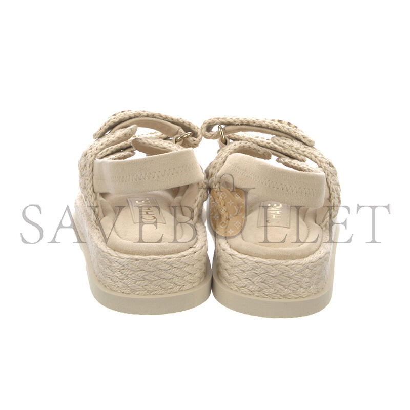 CHANEL INTERLOCKING CC LOGO ESPADRILLES G46339